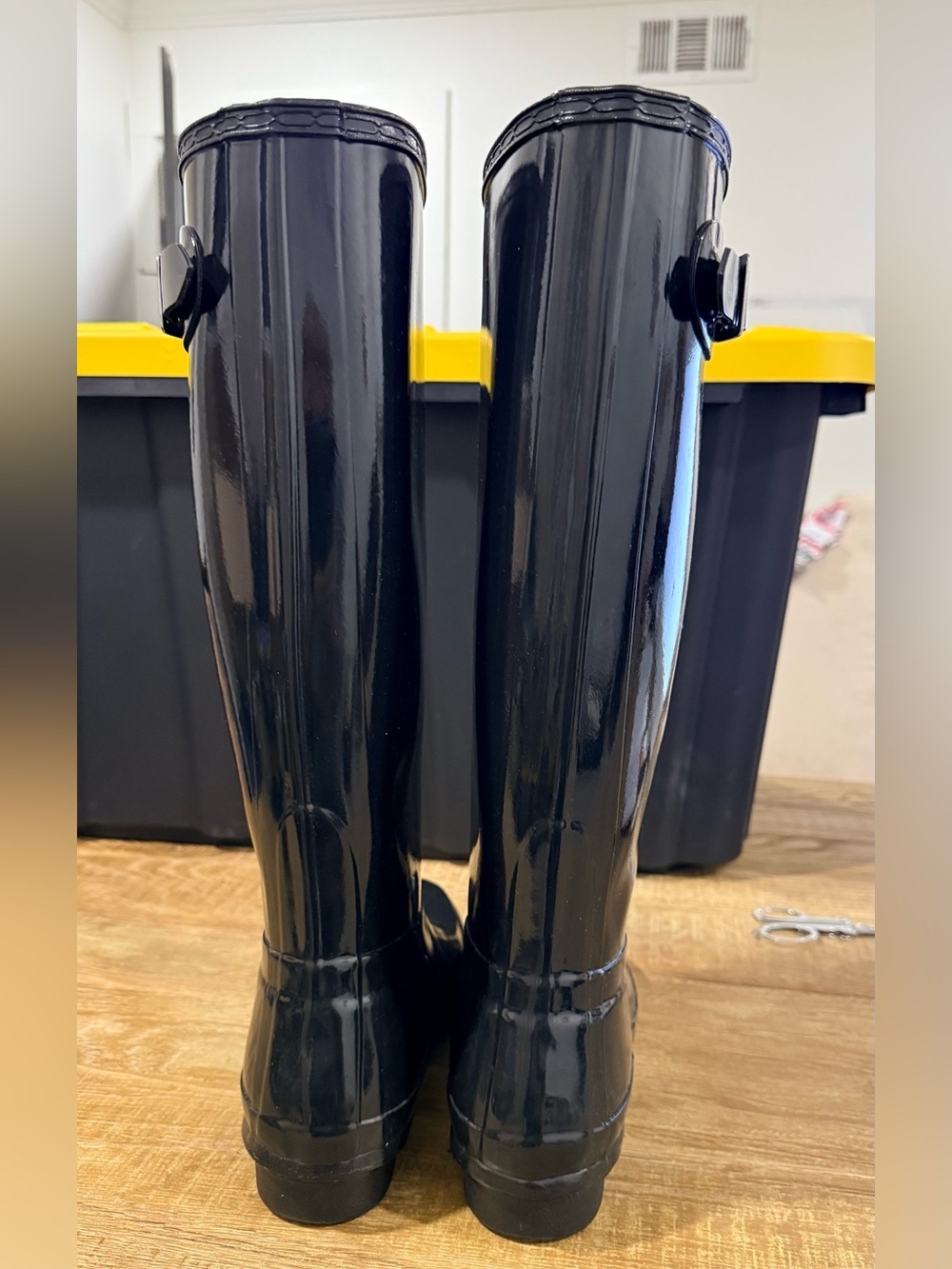 Hunter | Original Tall Gloss Black Rain Boots | Size 6 - Picture 4 of 7